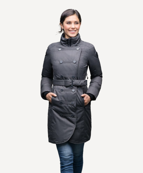 Пуховое пальто Ursula Heater (Женский; L; Navy)